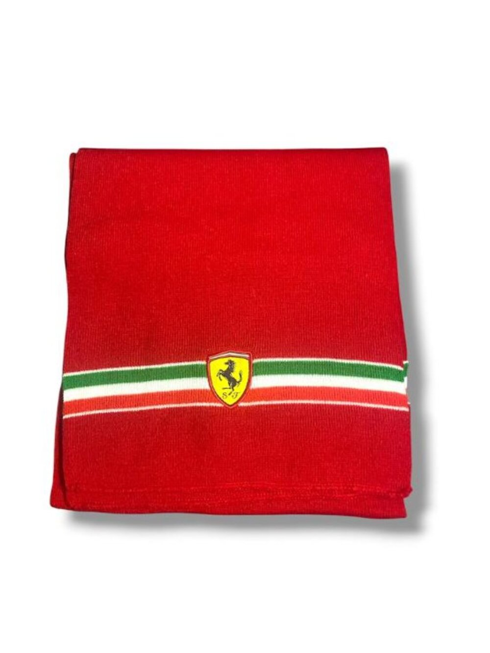Ferrari - Official Acrylic Red Vintage Scarf Support Scarf 185CM